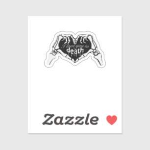 To Death - Skeleton Hand Heart