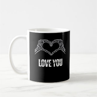 To Death - Skeleton Heart Hands Classic Coffee Mug