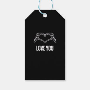 To Death - Skeleton Heart Hands Classic Gift Tags