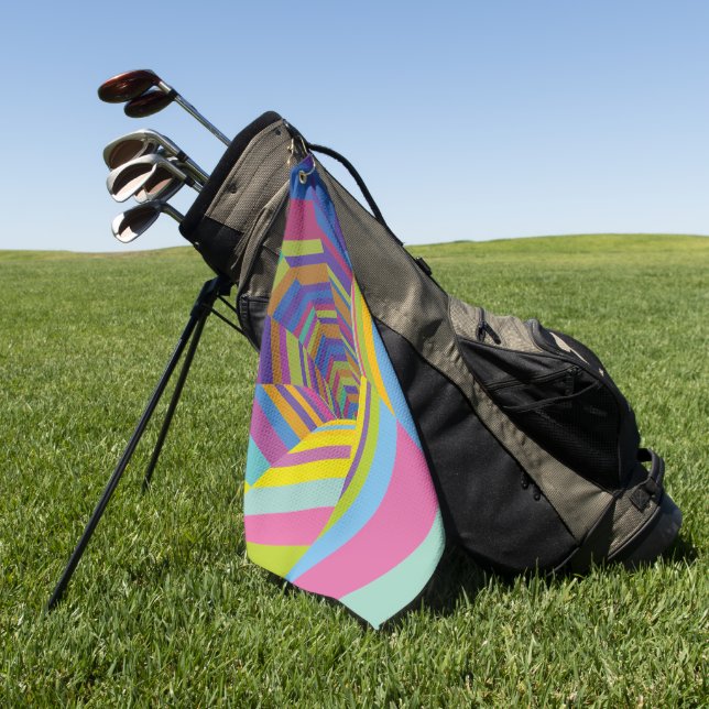 To disappear in colour golf towel (Green)