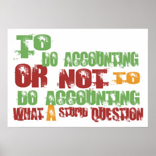 To Do Accounting Poster