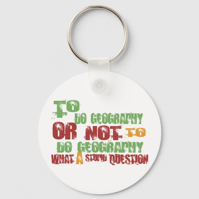 To Do Geography Keychain (Front)