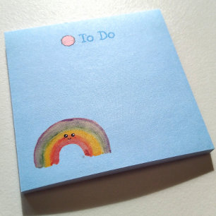 To Do, Kawaii Rainbow Post-it Notes