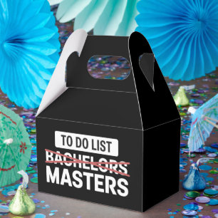 To Do List Bachelors Masters Degree College Grade Favor Box