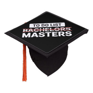 To Do List Bachelors Masters Degree College Grade Graduation Cap Topper