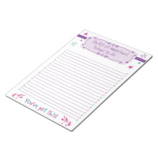 To Do List - Big List of Important Things To Do Notepad
