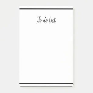 to do list business school simple minimal border post-it notes