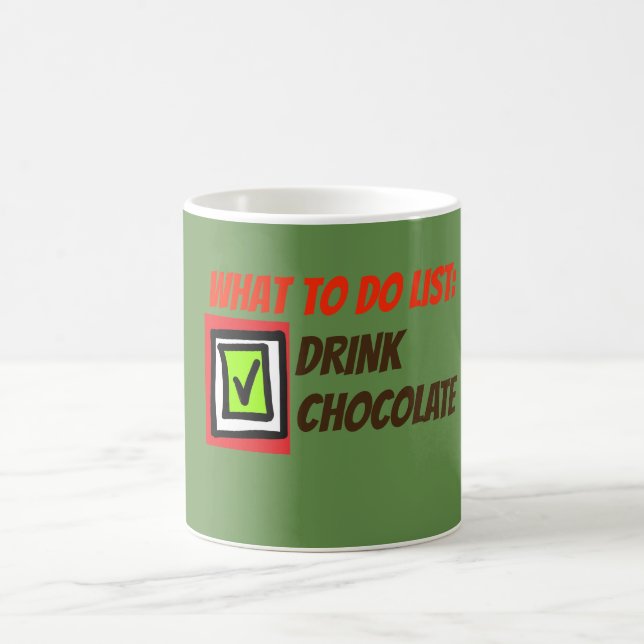 To do list chocolate coffee mug (Center)