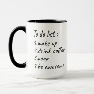 To do list coffee mug