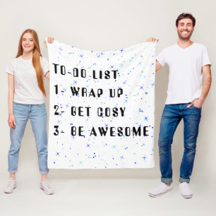 "To-Do List " Cool Motivational Fleece Blanket