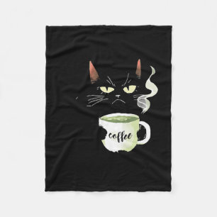 To-do List Drink Coffee Stay Awake Repeat Black Ca Fleece Blanket
