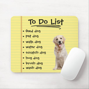 To Do List For Dog  Mouse Pad