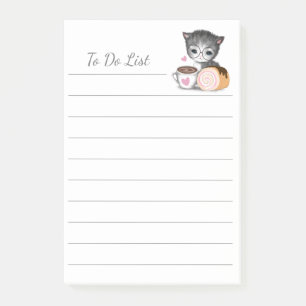To Do List Kitten Cat Cake Post-it® Notes