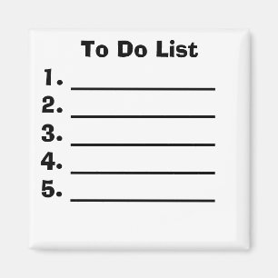 To Do List Magnet