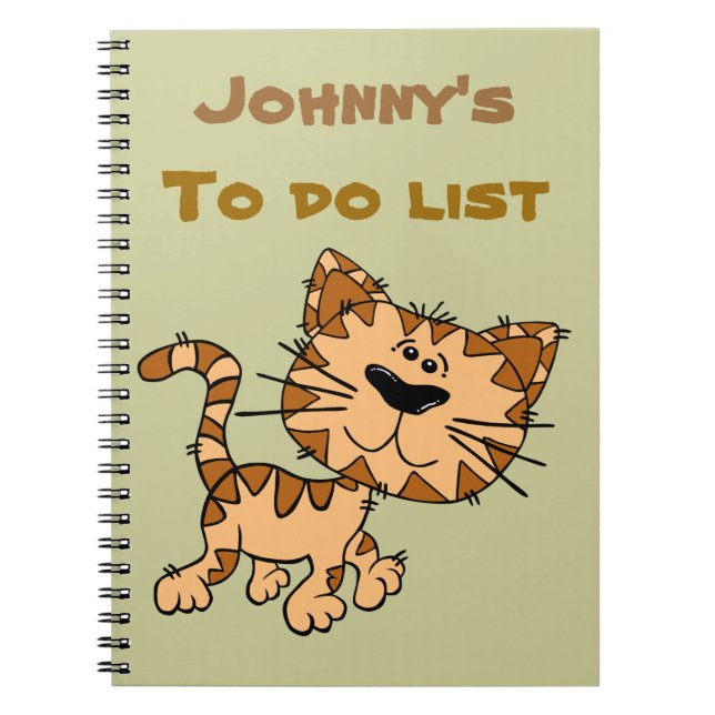 To do list note book. notebook (Front)