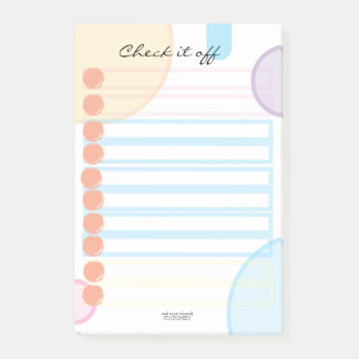 To Do List Notepad Checklist Block
