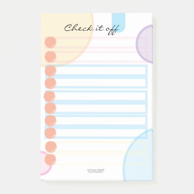 To Do List Notepad Checklist Block (Front)
