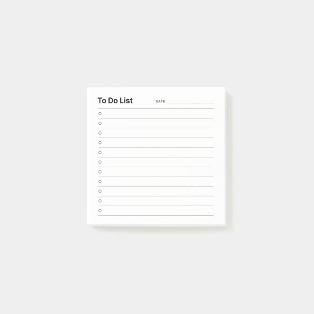 To Do List Notes (Front)