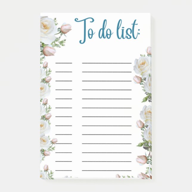 TO DO LIST: POST-IT NOTES (Front)
