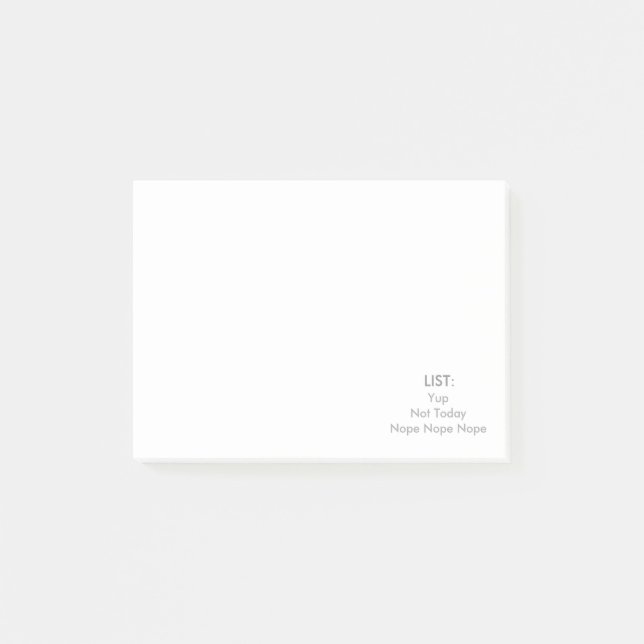 TO DO LIST POST-ITS POST-IT NOTES (Front)