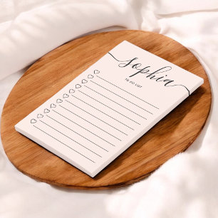 To Do List Script Hearts Blush Pink Notes