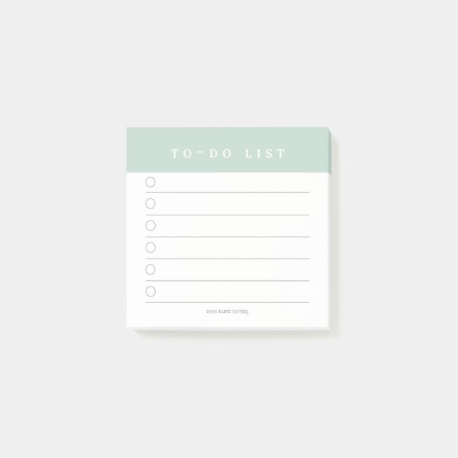 To Do List Sticky Note (Front)