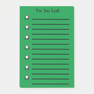 To Do List Sticky Note Green