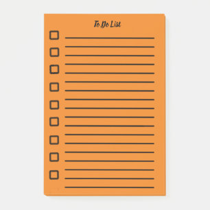 To Do List Sticky Note Orange 2