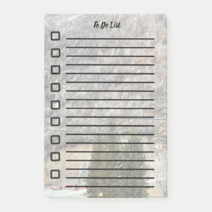 To Do List Sticky Note Pinetrees & Mountainside
