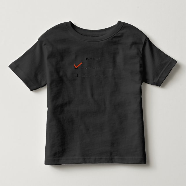 To Do List t-shirt (Front)