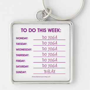 TO DO LIST: YOGA KEYCHAIN