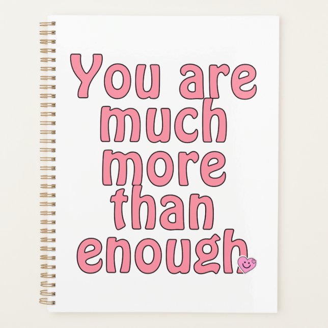 To do list You are more then enough  Planner (Front)