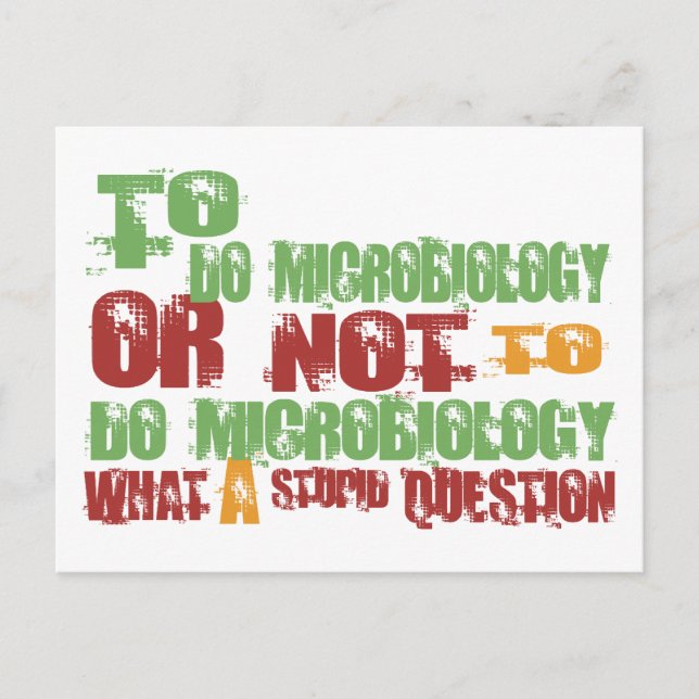 To Do Microbiology Postcard (Front)