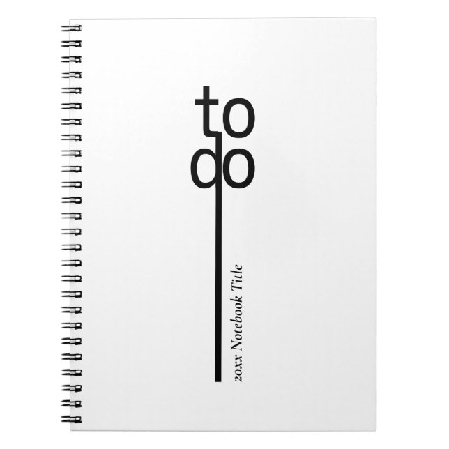 To Do Personalized Spiral Photo Notebook (Front)
