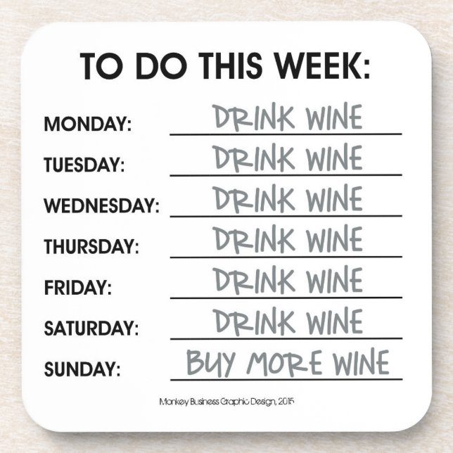 TO DO THIS WEEK: COASTER (Front)