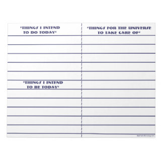 "To Do, To Be, To Manifest" Notepad (Blue)