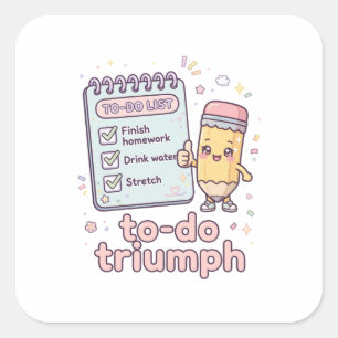 To-Do Triumph Cute Checklist Sticker