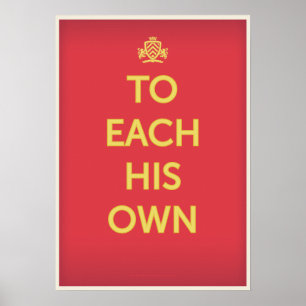 To Each His Own Poster