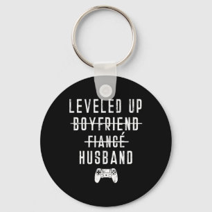 To Fiance Husband Levelled Levelling Up Video Game Keychain