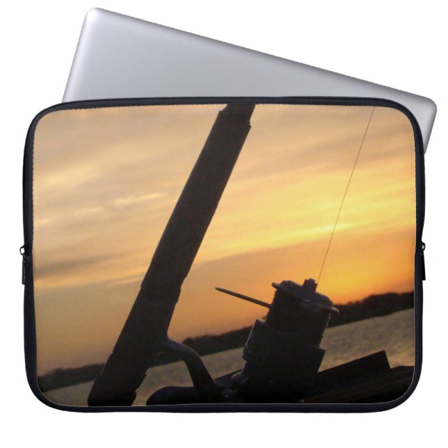 To Fishing moment Laptop Sleeve (Front)