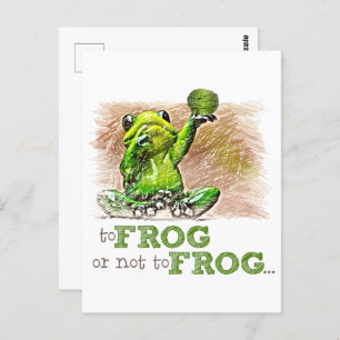 To Frog or Not to Frog ...  Postcard