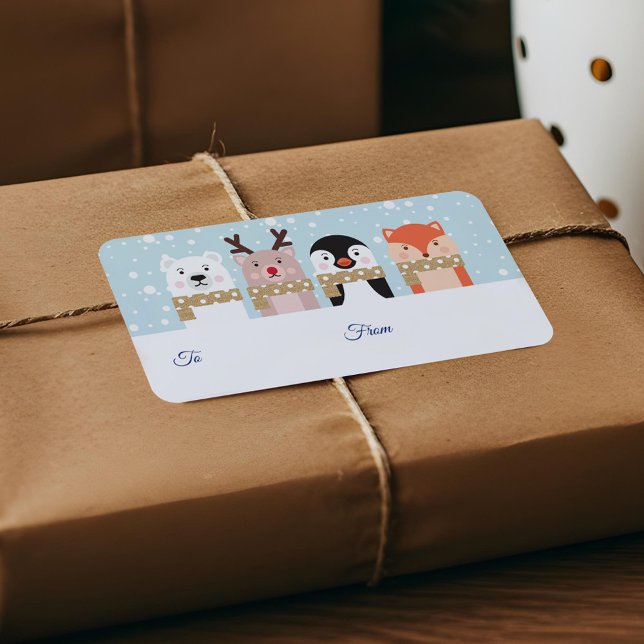 To & From Reindeer, Polar Bear, Penguin & Fox (To & From Reindeer, Polar Bear, Penguin & Fox Label)
