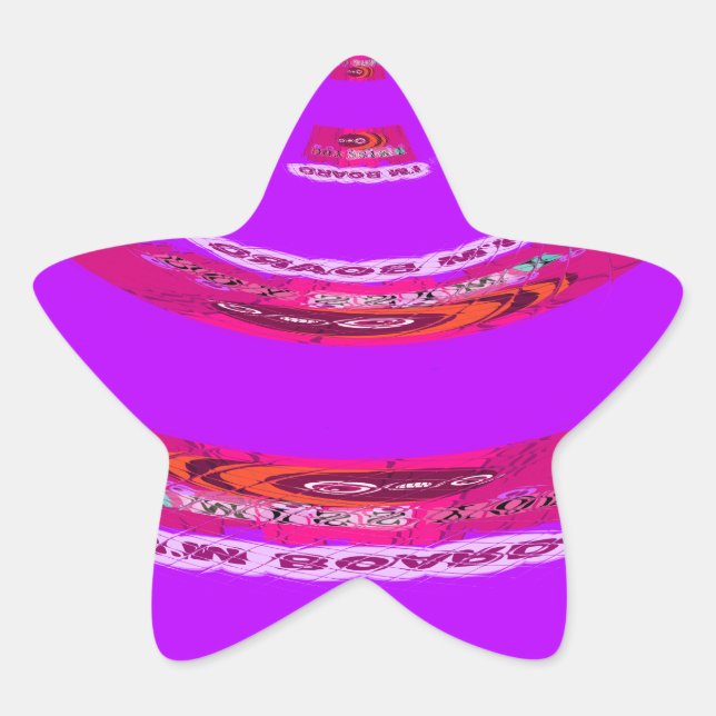 To Funny I Miss You I am Bored Star Sticker (Front)