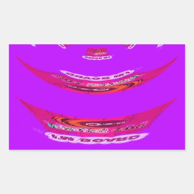 To Funny I Miss You I am Bored Sticker (Front)