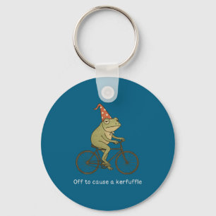 To Funny Off Cause Kerfuffle Meme Frog Keychain