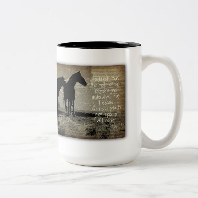 To Gaze Upon a Wild Horse Mug (Right)