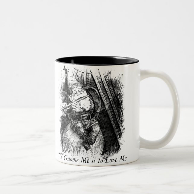 To Gnome Me is to Love Me (Mug) Two-Tone Coffee Mug (Right)