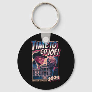 To Go Joe Funny Pro Trump 2024  Keychain