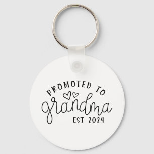 To Grandma Est 2024 New Grandma Mothers Day Keychain