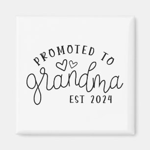 To Grandma Est 2024 New Grandma Mothers Day Magnet